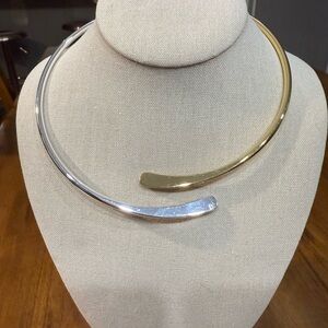 Elegant Gold and Silver Women's Necklace